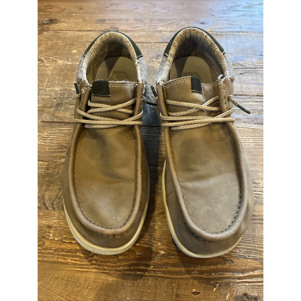 Hey Dude Men's the Paul Casual Slip-On Faux Leather in Tan Size 11 M